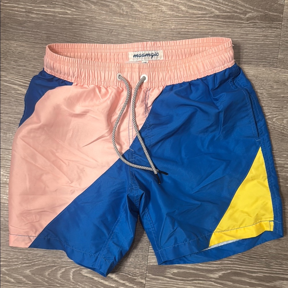 Vibrant Colorblock Swim Shorts